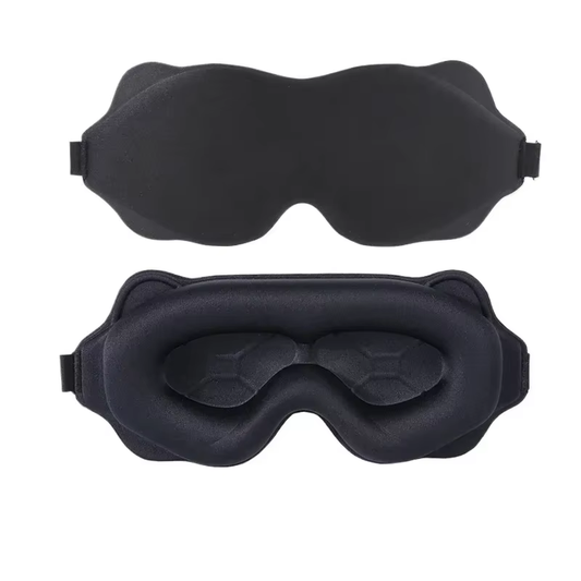 3D Sleeping Mask – Pink, vista frontal e interior