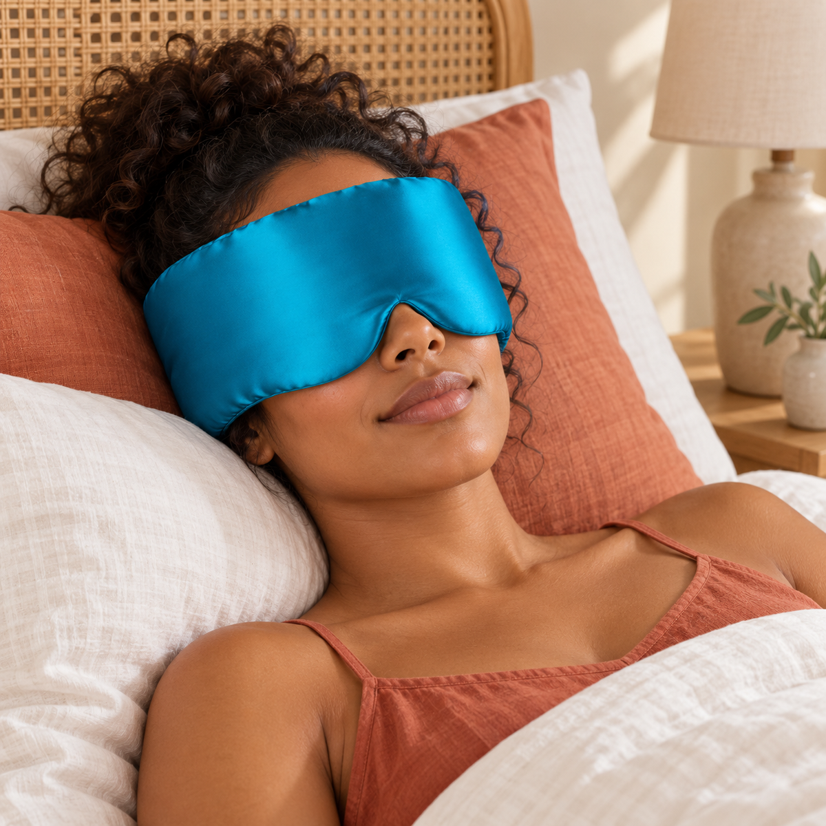 100% Mulberry Silk Sleeping Mask – Luxuriously Soft Eye Mask | DawnRadiance